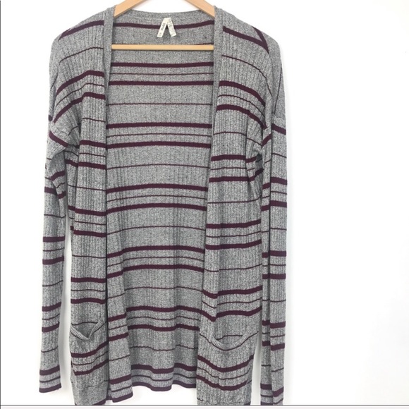 Muddy Stripe Cardigan Sz M - Picture 5 of 7